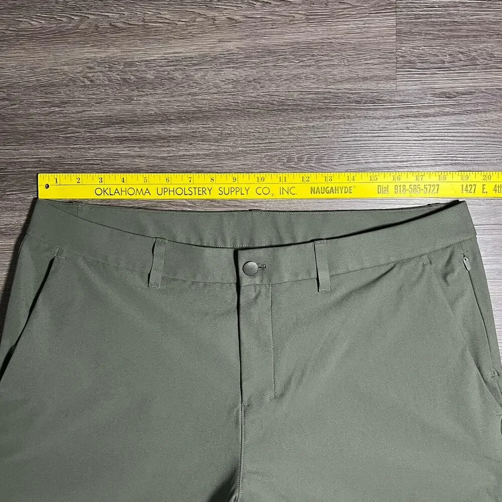 Lululemon ABC Classic-Fit Trouser Men’s 38x30 Army Green Warpstreme LM5AO5S EUC